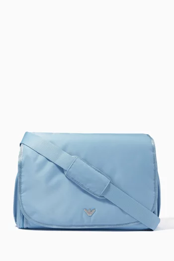 Logo Diaper Bag in Nylon 