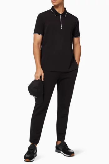 Logo Polo Shirt in Cotton Piqué   