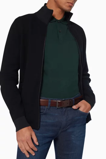 Carmello Two-Tone Leather Belt