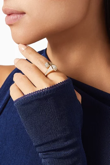 Cloe Full Diamond Ring in 18kt Yellow Gold