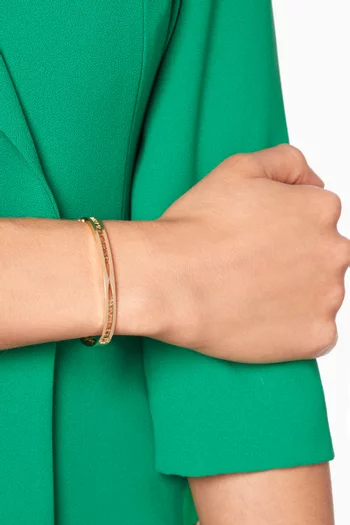 B.zero1 Logo Bracelet in 18kt Gold
