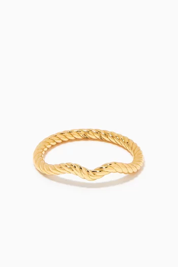 Alyada Wave Ring in 18kt Gold