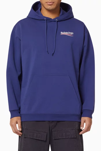 Political Campaign Medium Fit Hoodie in Curly Fleece  