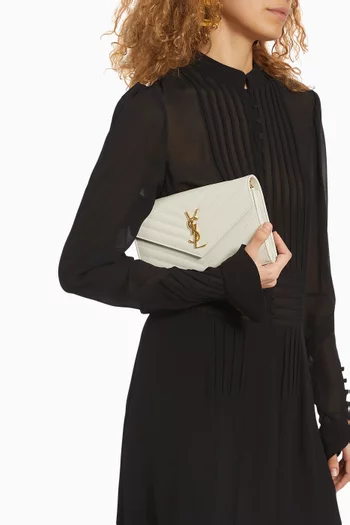 Cassandre Chain Wallet in Matelassé Leather