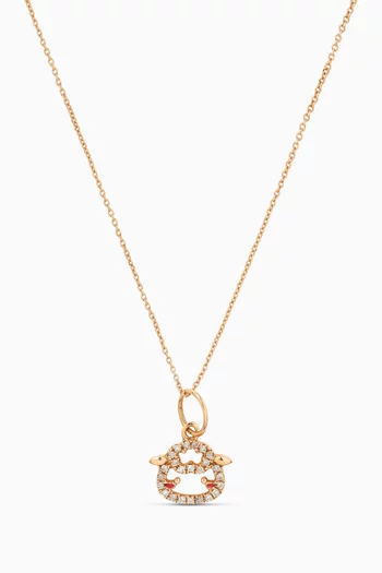 Daisy The Sheep Necklace in 18kt Gold