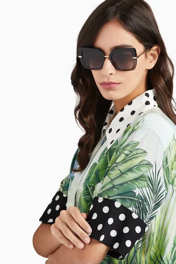 Half Print Sunglasses
