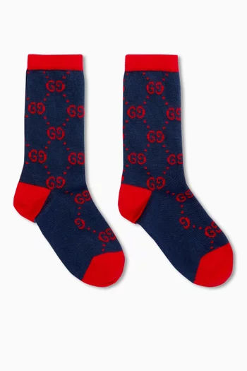 Logo Socks in Cotton-blend