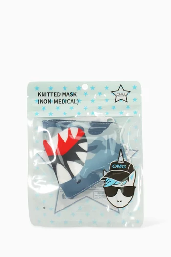 Camo Shark Printed Face Mask 