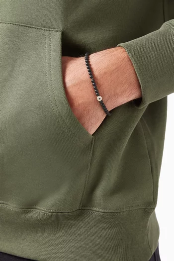 سوار خرز عقيق وياقوت بتصميم مسبحة وعين حسود