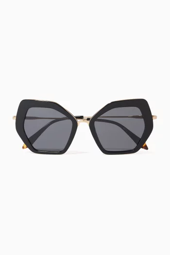 Skyler Sunglasses in Acetate & Stainless Steel        