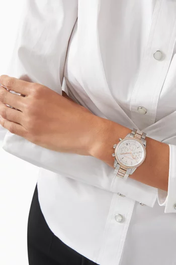 Ritz Pavé Quartz Chronograph Watch  