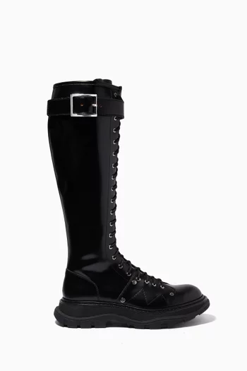 Tread Lace-Up Boots in Calfskin       