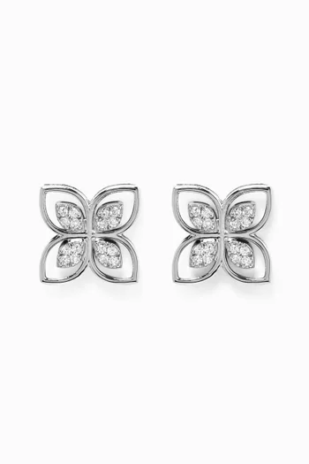 Felicity Pure Diamond Earrings in 18kt White Gold 