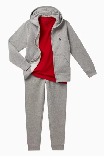 Cotton-Blend-Fleece Joggers