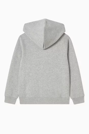 Cotton-Blend-Fleece Hoodie