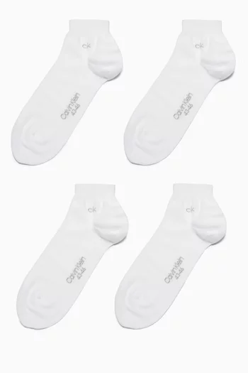 Cotton Blend Ankle Socks, Set of 2