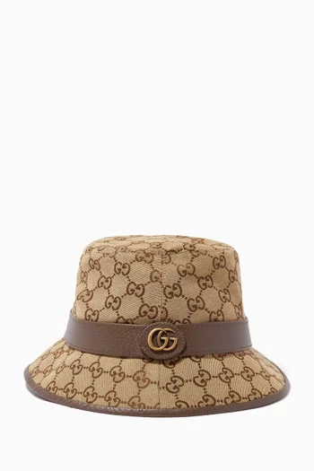 قبعة فيدورا قنب بشعار GG