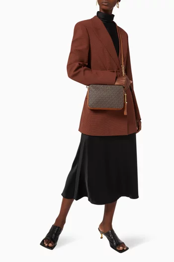 Ginny Crossbody Bag in Canvas & Leather