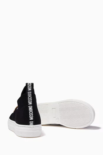 Teddy Bear Sock Sneakers in Nylon        