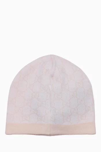 GG Pattern Hat in Wool  