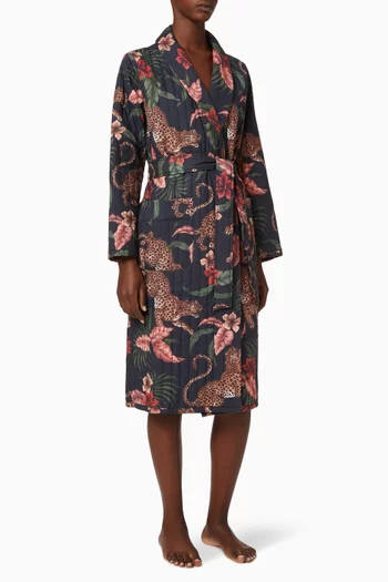 Soleia Quilted Cotton Robe    