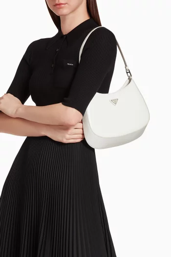 Cleo Shoulder Bag in Brushed Leather