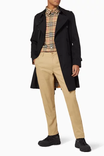 Check Cotton Poplin Shirt   