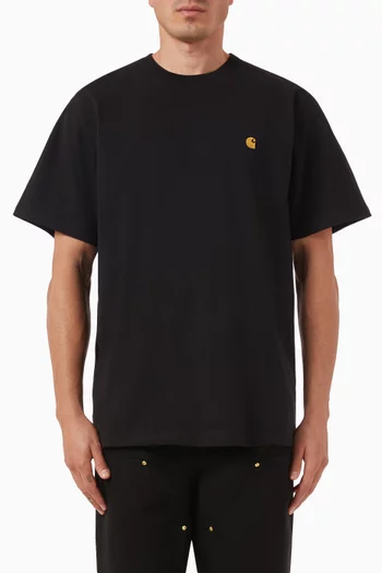 تي شيرت تشيس بشعار الماركة قطن