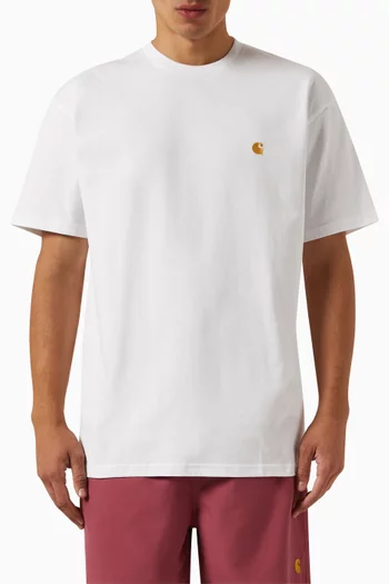 تي شيرت تشيس بشعار الماركة قطن