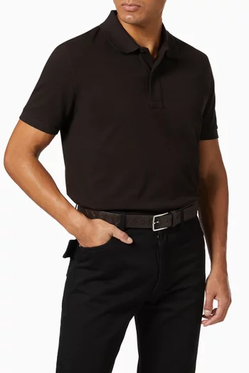 Belt in Intrecciato Calfskin, 35mm