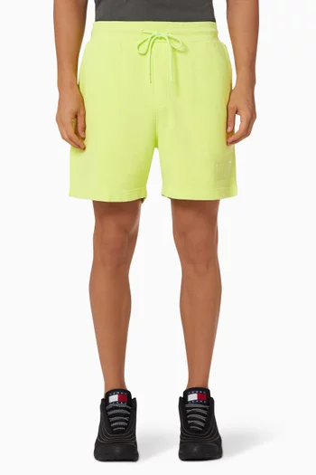 شورت قطن عضوي للشاطئ بلون سادة