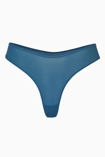 COTTON JERSEY DIPPED THONG | MINERAL