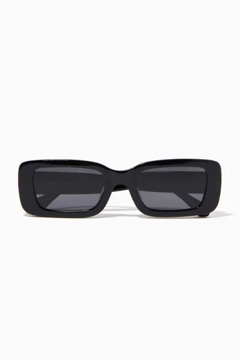 Kenny Rectangle Sunglasses in Acetate  
