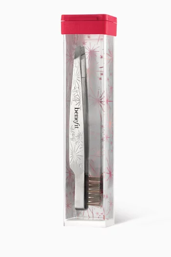 Brow Grooming Tweezer & Brush 