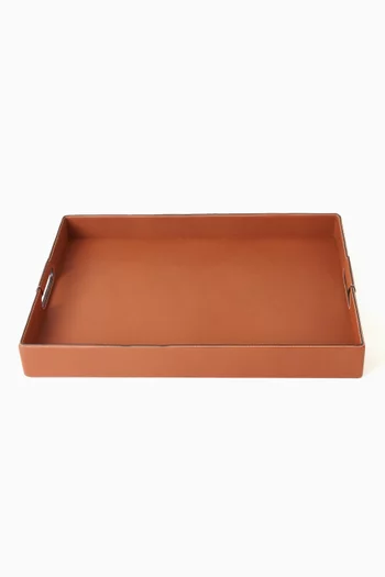 Large Wyatt Tray in Leather