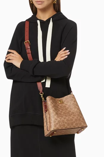 Willow Bucket Bag in Signature Canvas