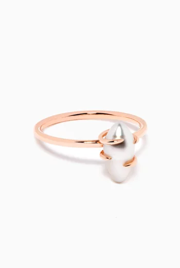 Pearl Ring in 18kt Rose Gold          
