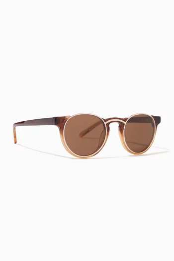 The E-001 Sunglasses in Acetate & Titanium  