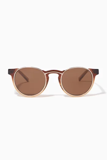 The E-001 Sunglasses in Acetate & Titanium  