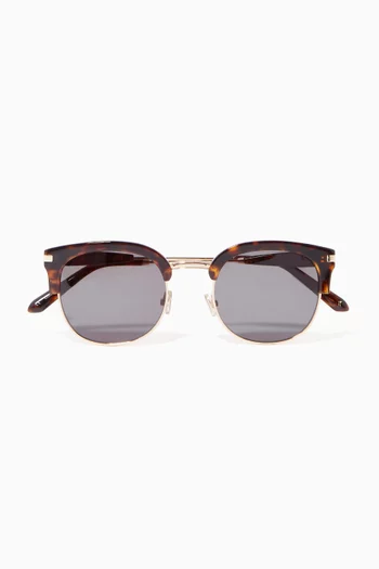 The Bellaire Sunglasses in Stainless Steel & Acetate  