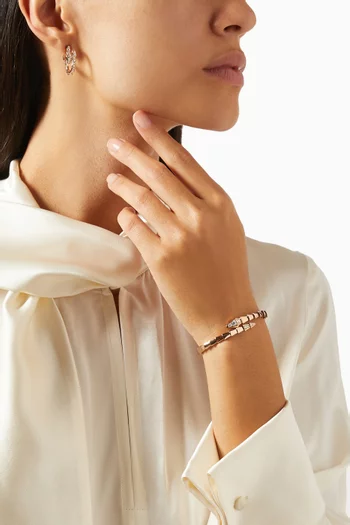 Serpenti Viper Diamond Bracelet in 18kt Rose Gold