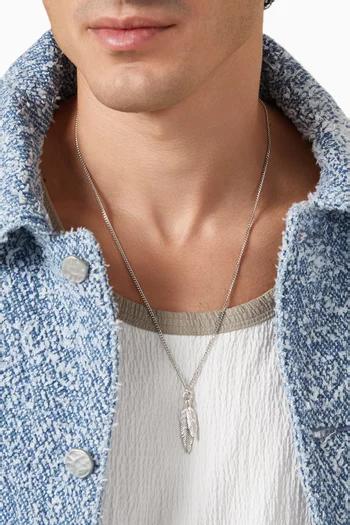 Feathers Necklace in Sterling Silver