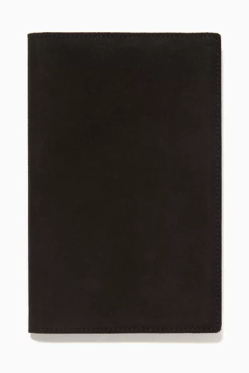 Large Notebook Cover in Suede Leather    