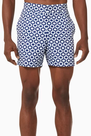 Classic Ipanema Print Swim Shorts in Cotton    
