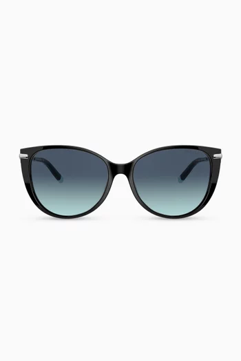 Cat-eye Sunglasses in Acetate   