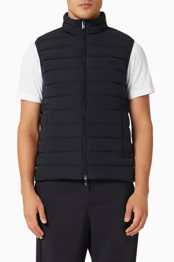 Essential Capsule Down Gilet in Quilted Nylon 
