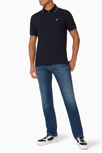 Essential Capsule EA Polo Shirt in Cotton Piquet   