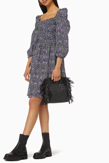 M Bag in Croc-embossed Leather