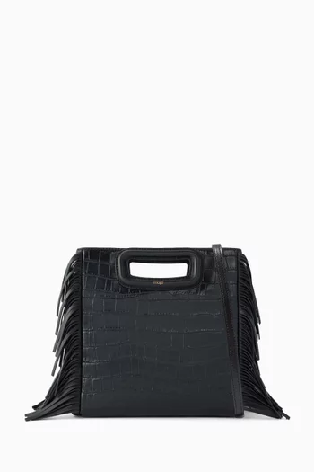 M Bag in Croc-embossed Leather
