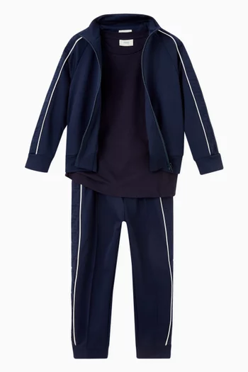 FF Embossed Zip Jacket in Tech Fabric  